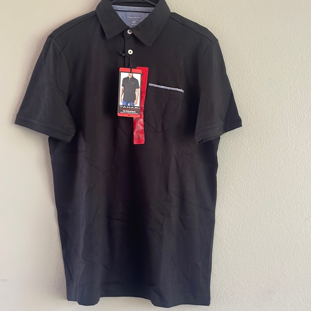 Tahari Mens Polo Shirt - Size Medium